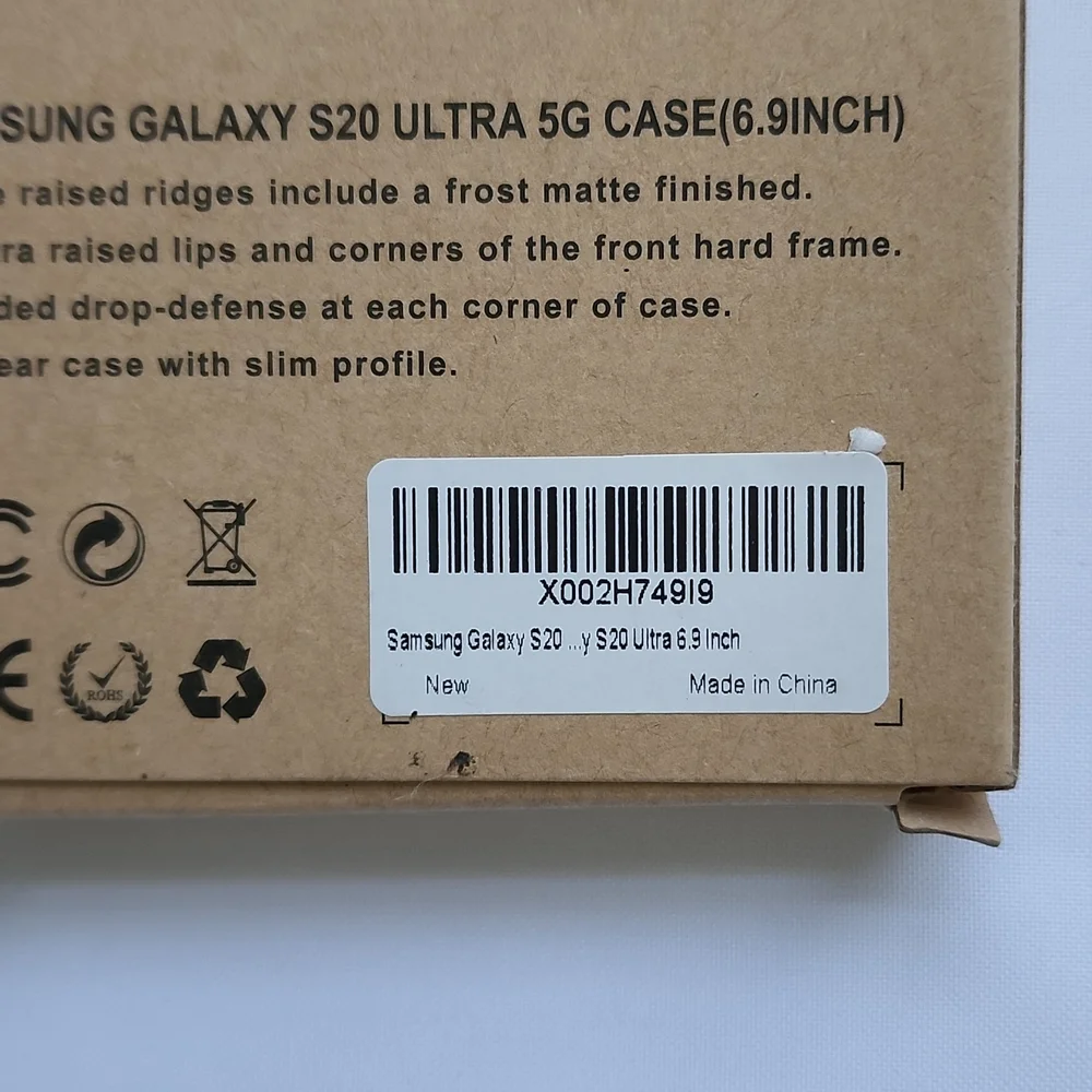 Samsung Galaxy S20 Ultra, 6.9, New Phone Case, Black